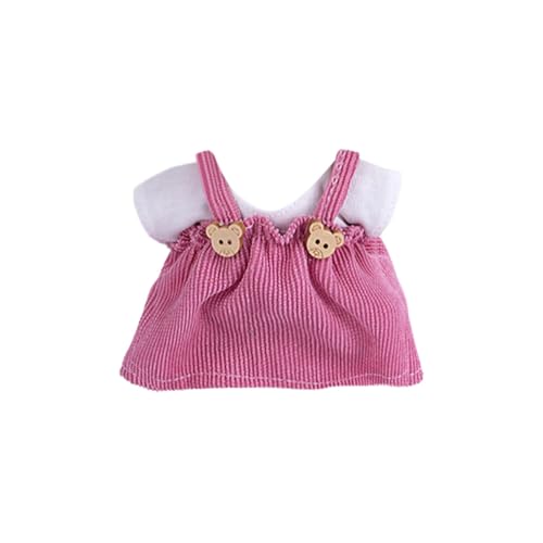 Generisch Puppenbett Doppelstockbett Fashion Doll Kleidung Outfit Set Hochwertiges Kostüm Anziehzubehör für 12 Puppen Weiches Material Handgemachtes Design Häuser (D, 17CM) von Generisch