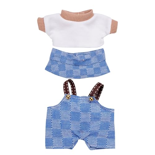 Generisch Puppenbett Holz Modepuppen-Kleidungsset, weiches Stoffkostüm-Zubehör für Puppen, Indoor- Outdoor-Spiel, so tun, als ob sie Sich verkleiden Puppenbett Baby (A, A) von Generisch