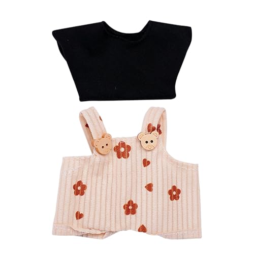 Generisch Puppenhaus Beleuchtung Modepuppen-Kleidungsset, weiches Stoffkostüm-Zubehör für Puppen, Indoor- Outdoor-Spiel, so tun, als ob sie Sich verkleiden Puppenbett (B, A) von Generisch