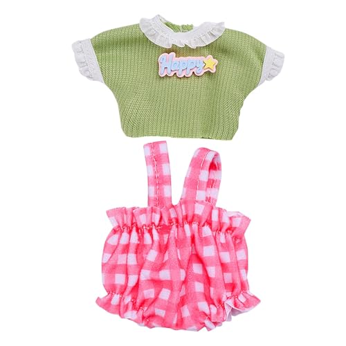 Generisch Puppenhaus Beleuchtung Modepuppen-Kleidungsset, weiches Stoffkostüm-Zubehör für Puppen, Indoor- Outdoor-Spiel, so tun, als ob sie Sich verkleiden Puppenbett Baby (B, A) von Generisch
