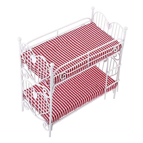 Klassischen Stil Miniatur Etagenbett Maßstab 1:12 Puppenhaus Zubehör Eisen Handwerk Mini Bett Spielzeug Klassischen Stil Miniatur Etagenbett Maßstab 1:12 Puppenhaus Zubehör Eisen Handwerk Mini Bett Spielzeug von Generisch