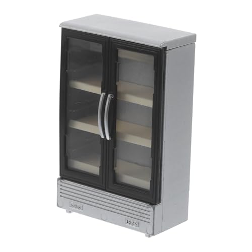 Generisch Puppenhaus Kühlschrank Mini-kühlschrank Mini-puppenhaus-kühlschrank Miniatur Puppenhausmöbel Kleines Puppenhaus Zubehör Für Babypuppen Mini- Gefrierschrank Plastik Silver von Generisch