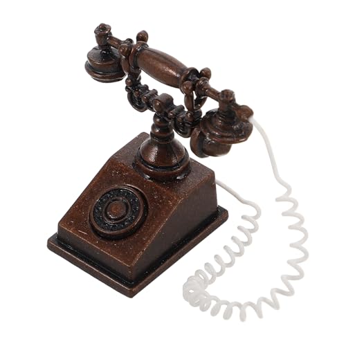 Generisch Puppenhaus Miniatur Simulation Requisiten Modell Zubehör Vintage Drehtelefon Spielzeug Vintage Miniatur Puppenhaus Möbel Altes Telefon Generisch Puppenhaus Miniatur Simulation Requisiten Modell Zubehör Vintage Drehtelefon Spielzeug Vintage Miniatur Puppenhaus Möbel Altes Telefon von Generisch