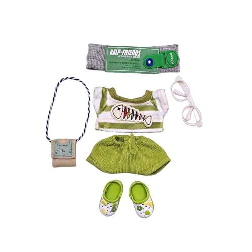 Generisch Puppenhaus Zubehör Garten Modepuppen-Kleidungsset für 15/17 cm Puppen, weiches Stoffkostüm, Ankleidezubehör für Kinder Sammler Bett Puppenbett (B, 5cm) von Generisch