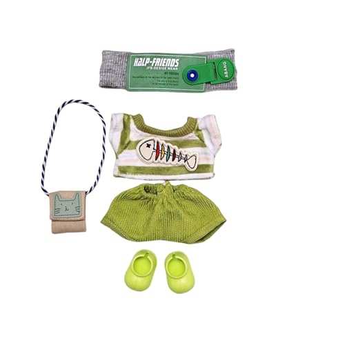 Generisch Puppenhaus Zubehör Garten Modepuppen-Kleidungsset für 15/17 cm Puppen, weiches Stoffkostüm, Ankleidezubehör für Kinder Sammler Bett Puppenbett (C, 5cm) von Generisch