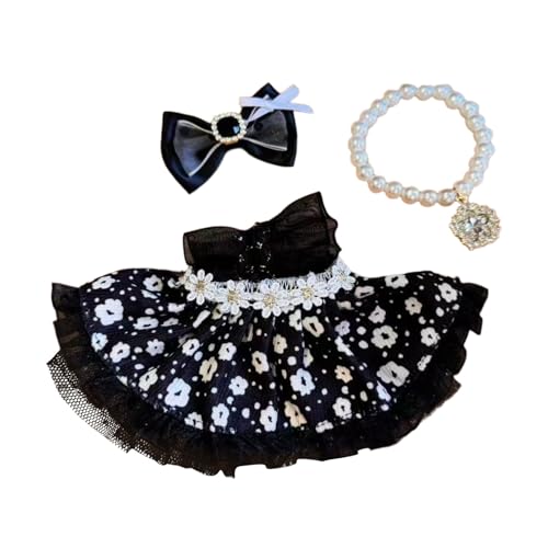 Generisch Puppenkleid Kleid, Puppenkleidung für Mädchen ab 3 Jahren, weicher Stoff, Spieloutfit, Kostümzubehör für alle Anlässe Puppenkleid (I, A) von Generisch