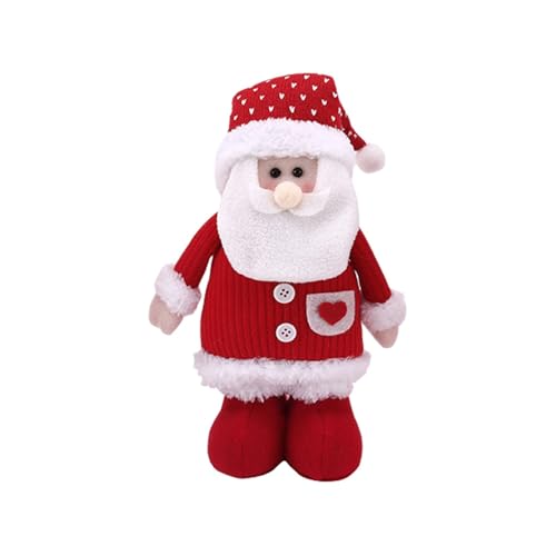 Generisch Puppenkleidung 43 cm Junge Weihnachtsfeier süße Puppe Alter Mann Schneemann Puppe Desktop Stoff versenkbare stehende Ornamente Dekoration Puppenzubehör (C, 43x19cm) von Generisch
