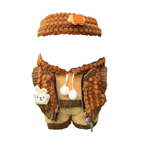 Generisch Puppenwagen Buggy Niedliches entzückendes Puppenkleidungsset, Stoff, perfekt für Puppen, inklusive Oberteilen, Unterteilen Accessoires Miniatur Puppenhaus Zubehör (A, 5cm) von Generisch