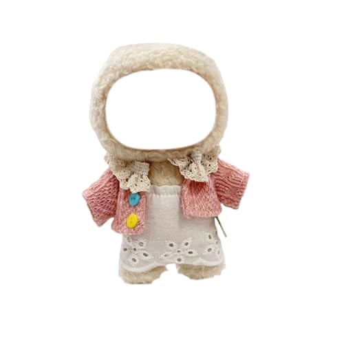 Generisch Puppenwagen Holz Interessante Puppenzubehör-Kleidung: Eine 17 cm große Puppe trägt einen Rock im Designstil Puppenbett Mit Schrank (H, 17cm) von Generisch