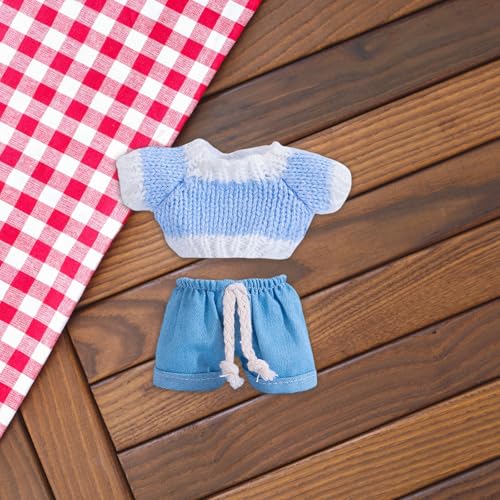 Generisch Puppenzubehör 36 cm Anhängerkleidung, modisches trendiges Mart-Puppenkleidungszubehör (Kleidung für die Puppe Nicht im Lieferumfang enthalten) Puppenbett 43 cm Puppe (D, A) von Generisch