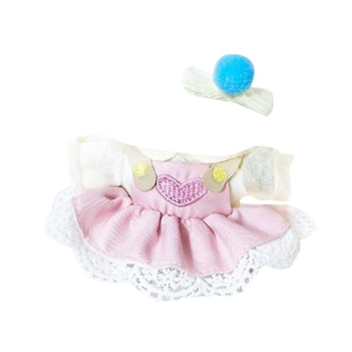 Generisch Puppenzubehör Baby Macaron-Anhänger-Kleidung, modisches trendiges Mart-Puppen-Kleidungszubehör (Kleidungspuppe Nicht im Lieferumfang enthalten), 17 cm Puppenhaus Zubehör 1/12 (A, A) von Generisch