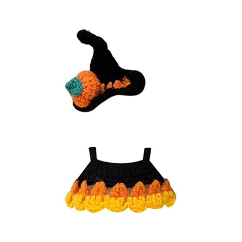 Generisch Puppenzubehör Holz Fashion Doll Kleidung Outfit Set Hochwertiges Kostüm Anziehzubehör für 12 Puppen Weiches Material Handgemachtes Design Puppenzubehör 36 cm (A, 17CM) von Generisch