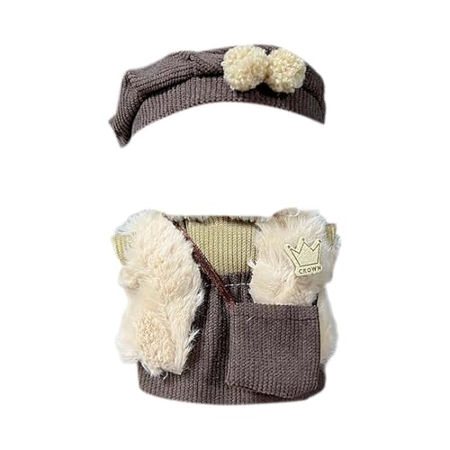 Generisch Puppenzubehör Set Fashion Doll Kleidung Outfit Set Hochwertiges Kostüm Anziehzubehör für 12 Puppen Weiches Material Handgemachtes Design Puppenbett Baby (A, 17CM) von Generisch