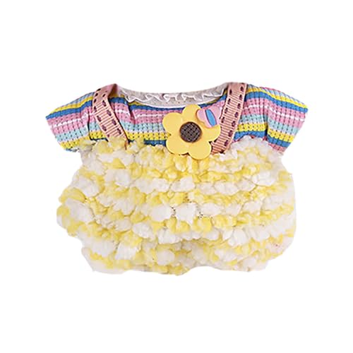Generisch Puppenzubehör Set Fashion Doll Kleidung Outfit Set Hochwertiges Kostüm Anziehzubehör für 12 Puppen Weiches Material Handgemachtes Design Puppenbett Baby (C, 17CM) von Generisch