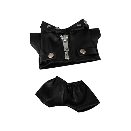 Generisch Puppenzubehör Set Motorrad-Stil, einzigartige interessante Puppen-Accessoires Kleidung, 17 cm Puppe trägt Design-Stil Puppenwagen Holz (A, 17cm) von Generisch