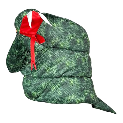 Generisch Python Kostüm,Humorvolles Schlangen Rollenspiel Verkleidung - Tierkostüm Mit Interaktiver Hand Auch Als Weihnachtskostüm Für Männer von Generisch