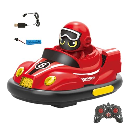 Generisch RC -Auto für Kleinkind, RC Stoßfängerauto Set - Racing Fernbedienungswagen Set,Wiederaufladbares Fahrzeug -Playset -Battle -Spiel für Indoor & Outdoor von Generisch