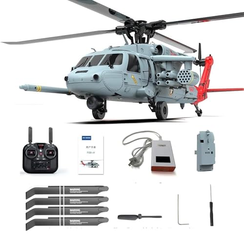 Generisch RC Hubschrauber, 1:47 Maßstab GPS Flybarless FPV RC Militärhubschrauber mit Kamera, 2.4G 8CH Militärflugzeug Modell für Flugzeug Generisch RC Hubschrauber, 1:47 Maßstab GPS Flybarless FPV RC Militärhubschrauber mit Kamera, 2.4G 8CH Militärflugzeug Modell für Flugzeug von Generisch