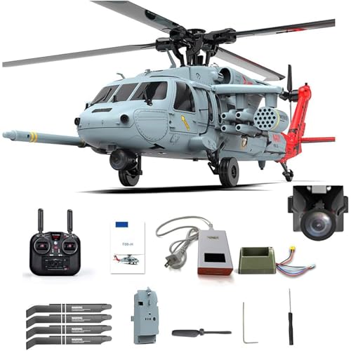 Generisch RC Hubschrauber mit FPV Kamera für Erwachsene, F09-H SH60 2.4G 8CH Brushless Motor Militärhubschrauber, 6G/3D Stunt Copter RC Flugmodell mit Controller Generisch RC Hubschrauber mit FPV Kamera für Erwachsene, F09-H SH60 2.4G 8CH Brushless Motor Militärhubschrauber, 6G/3D Stunt Copter RC Flugmodell mit Controller von Generisch