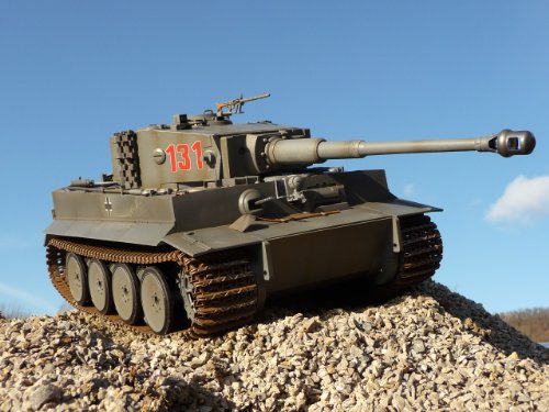 Generisch RC Panzer German Tiger.1 in GRAU Länge 50cm mit Infrarot SCHUSSFUNKTION in TOP QUALITÄT von Generisch