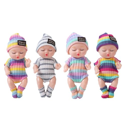 Generisch Realistic Baby Doll, Kids Babies Toy, Interactive Reborn Fake Portable Soft Body Pillow Safe for Young Children's Play Girls and Boys, 4.13 Inches, 177g Generisch Realistic Baby Doll, Kids Babies Toy, Interactive Reborn Fake Portable Soft Body Pillow Safe for Young Children's Play Girls and Boys, 4.13 Inches, 177g von Generisch