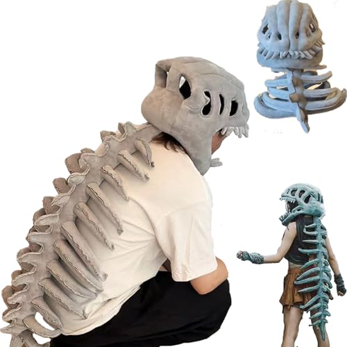 Generisch Realistic Dinosaur Skeleton Costume Set, Halloween/Cosplay Dinosaur Monster Skeleton Mask Suitable for Kids and Adults (Children's/30in) von Generisch
