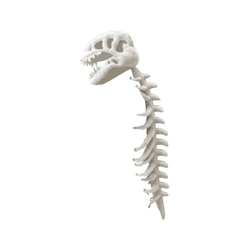 Generisch Realistic Dinosaur Skeleton Costume Set, Halloween Themed Skull Cosplay Props, Cosplay Dinosaur Monster Skeleton Mask, 3D Monster Mask Scary Plush Accessory, for Kids and Adults von Generisch
