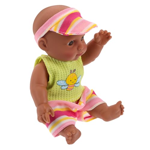 Generisch Realistische Babypuppen aus Vinyl Afroamerikanische Mini Junge Mädchen für Einzigartiges Sammlerstück mit Authentischem Design und Flexibel von Generisch