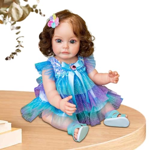 Generisch Reborn Doll, Soft Realistic Babies Doll, 55cm Adorable Sturdy Silicone Vinyl Real Life Figurine, Cute Collectible Baby Dolls Toy for Kids and Toy Lovers Generisch Reborn Doll, Soft Realistic Babies Doll, 55cm Adorable Sturdy Silicone Vinyl Real Life Figurine, Cute Collectible Baby Dolls Toy for Kids and Toy Lovers von Generisch
