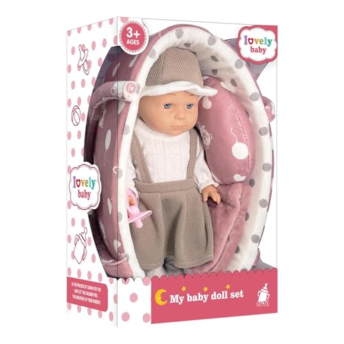 Generisch Reborn-Puppen-Set, Puppen-Spielzeug, simulierte -Puppe, Kinder-Reborn-Puppe, sichere Reborn-Puppe, einfach zu bedienen, tragbar für Kinder ab 3 Jahren von Generisch
