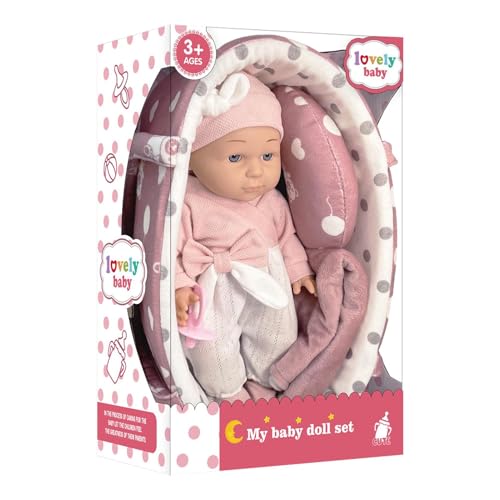 Generisch Reborn-Puppen-Set, Puppen-Spielzeug, simulierte -Puppe, Kinder-Reborn-Puppe, sichere Reborn-Puppe, einfach zu bedienen, tragbar für Kinder ab 3 Jahren von Generisch