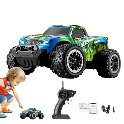 Generisch Remote Control Truck, 1:20 Race Toy Car with Lights, Long Distance 2.4GHz Remote Controlled Vehicle, Small Toy Car for Kids, Fun Race Vehicle for Play & Adventure von Generisch