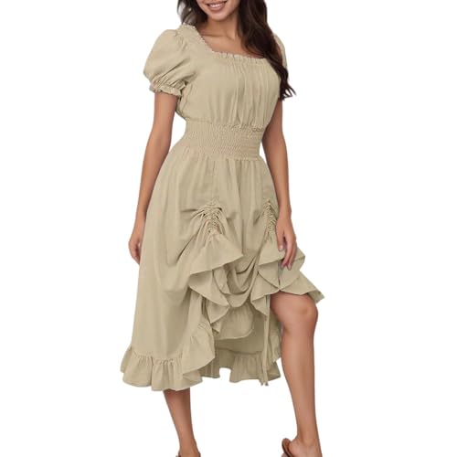 Generisch Renaissance Kleid Damen Mittelalter Kleid Mittelalter Kostüme Damen Kostüm Damen Renaissance Kostüm von Generisch