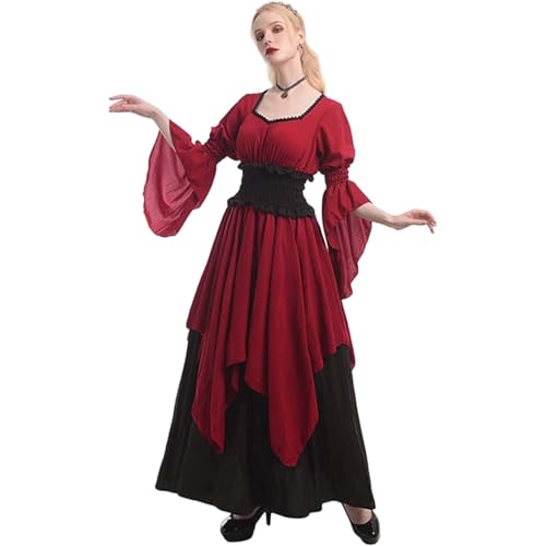 Generisch Renaissance Kleid Damen Mittelalter Kleidung Kostüme Fasching Set Kostüm Renaissance Kostüm Generisch Renaissance Kleid Damen Mittelalter Kleidung Kostüme Fasching Set Kostüm Renaissance Kostüm von Generisch