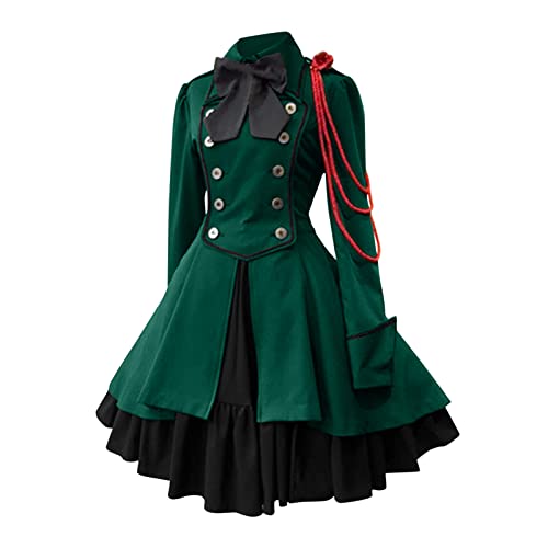 Generisch Renaissance Mittelalter Kleid Damen Gothic Mantel Steampunk Jacke Vintage Viktorianisches Kleid Gothic Kleidung Vampir Cosplay Halloween Kostüm Elegant Rüschenkleid Prinzessin Kleider Generisch Renaissance Mittelalter Kleid Damen Gothic Mantel Steampunk Jacke Vintage Viktorianisches Kleid Gothic Kleidung Vampir Cosplay Halloween Kostüm Elegant Rüschenkleid Prinzessin Kleider von Generisch