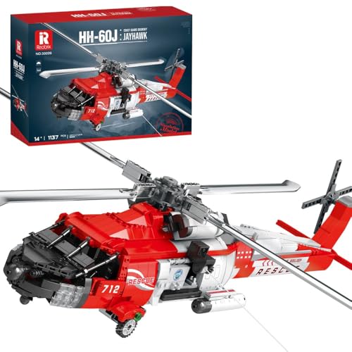 Generisch Reobrix33026 HH-60 Jayhawk Rettungshubschrauber – 1.137 Klemmbausteine Generisch Reobrix33026 HH-60 Jayhawk Rettungshubschrauber – 1.137 Klemmbausteine von Generisch