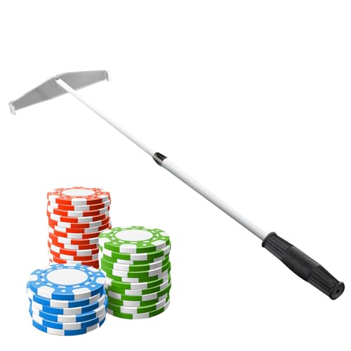 Generisch Retractable Poker Chip Rake - Collector Stick | Metal Chips Harrow Collector, Portable Dice Putter, Professional Accessories, Efficient Organizer for Home Or Games Generisch Retractable Poker Chip Rake - Collector Stick | Metal Chips Harrow Collector, Portable Dice Putter, Professional Accessories, Efficient Organizer for Home Or Games von Generisch