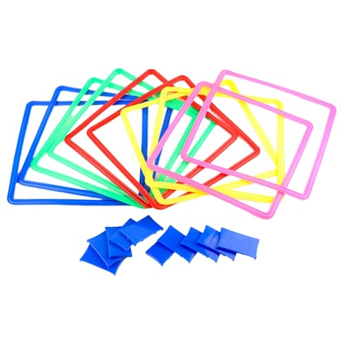 Generisch -Ringe-Spiel, Outdoor | Hopse-Ring-Spiel |Hindernisparcours mit Sitzsack, 15-Zoll-Quadrate mit Anschlüssen für Kinder, drinnen und draußen Generisch -Ringe-Spiel, Outdoor | Hopse-Ring-Spiel |Hindernisparcours mit Sitzsack, 15-Zoll-Quadrate mit Anschlüssen für Kinder, drinnen und draußen von Generisch