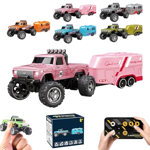 Generisch Riprush Mini Monster 1/64 - Off-Road LED Alloy Racer, 3-Speed Modes, 2.4GHz Racing System, for Ages 14+ Hobbyists and Collectors (Blue) von Generisch