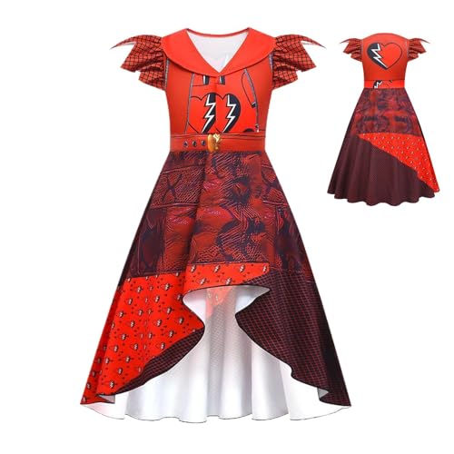 Generisch Rise of Red Kostüm von Descendant 4 | Red Descendant Kostüm Kinder | 2024 Neues Filmcharakter Rockkleid und Accessoires | Fancy Dress Up Cosplay Outfits Kostüme für Mädchen von 4–15 Jahren Generisch Rise of Red Kostüm von Descendant 4 | Red Descendant Kostüm Kinder | 2024 Neues Filmcharakter Rockkleid und Accessoires | Fancy Dress Up Cosplay Outfits Kostüme für Mädchen von 4–15 Jahren von Generisch