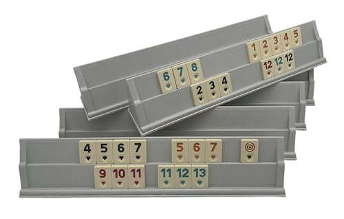 Generisch Rummyclub-Premium Rummy, Rommé, Okey Set, Brettspiel aus Kunststoff (bis zu 6 Spieler) von Generisch