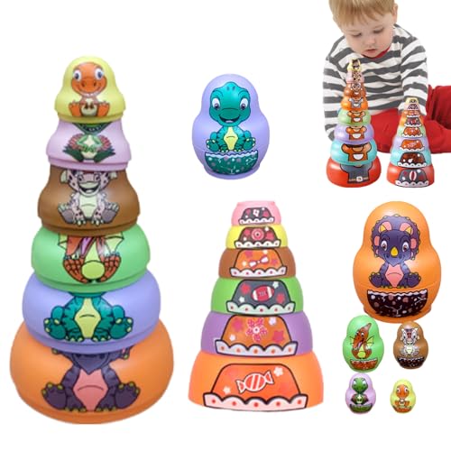 Generisch Russische Nistpuppe - ABS -Stapel -Nistpuppen | Dinosaurierpuppe | Stapelbare russische Puppen für Kinder für Kreativität und Eltern-Kind-Spiel Generisch Russische Nistpuppe - ABS -Stapel -Nistpuppen | Dinosaurierpuppe | Stapelbare russische Puppen für Kinder für Kreativität und Eltern-Kind-Spiel von Generisch