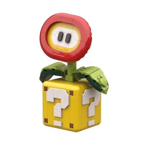 Generisch SAYN Blumen Pflanze Bausteine für 71426 Piranha Pflanze, 337 Teile Blumen Pflanze Bauset, Kompatibel mit Super Mario Piranha-Pflanze von Generisch