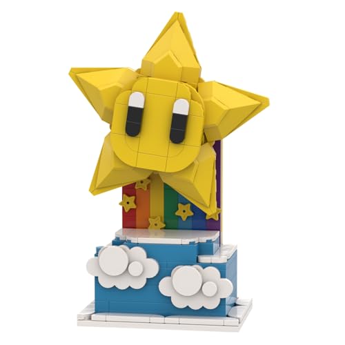 Generisch SAYN Super Sterne Super Stars Bausteine für 71426 Piranha Pflanze, 270 Teile Blumen Pflanze Bauset, Kompatibel mit Super Mario Piranha-Pflanze von Generisch