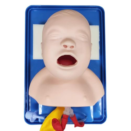 Generisch Säuglings-Intubations-Trainer, pädiatrische Intubationspuppe, Tracheal Child &Infant Airway Management Trainer für Intubations-Training, PVC Demo für Labor Ausbildung Schule von Generisch