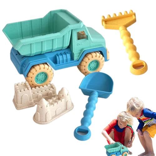Generisch Sand Toys Kids, Castle Building Kit, Travel Beach Playset with Dump Truck, Shovel, Rake & 2 Molds, Outdoor Sand for Boys & Girls, Activity, 13.5x6x7cm Generisch Sand Toys Kids, Castle Building Kit, Travel Beach Playset with Dump Truck, Shovel, Rake & 2 Molds, Outdoor Sand for Boys & Girls, Activity, 13.5x6x7cm von Generisch