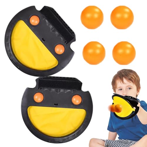 Generisch Schläger-Taschenfangspiel, Schlägertaschen-Fangspielzeug | Wurfballfangspielzeug mit 4 Bällen - Eltern-Kind-Spiel für Outdoor-Yard-Spiele, Pool-Spielzeug Generisch Schläger-Taschenfangspiel, Schlägertaschen-Fangspielzeug | Wurfballfangspielzeug mit 4 Bällen - Eltern-Kind-Spiel für Outdoor-Yard-Spiele, Pool-Spielzeug von Generisch