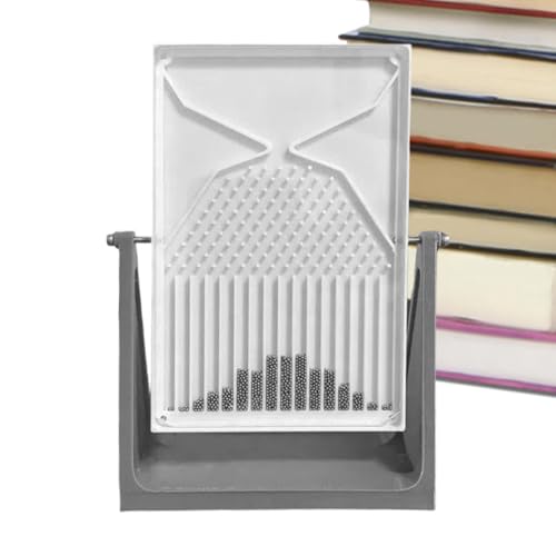 Generisch Schreibtisch-Demonstrationsmodell | Zufallsverteilungs-Brettspiel als Bürospielzeug,Statistik-Experimentierset mit Glockenkurve für Schule, Büro, Zuhause & Studentenwohnheim von Generisch