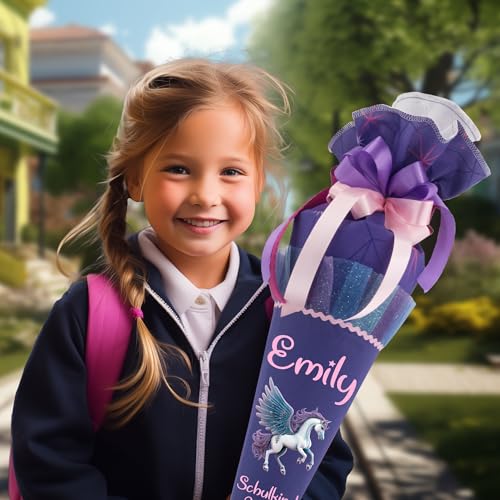 Generisch Schultüte 70 cm Passend zum Schulranzen Step Cloud Cloud Dreamy Pegasus für Mädchen zum Schulanfang Generisch Schultüte 70 cm Passend zum Schulranzen Step Cloud Cloud Dreamy Pegasus für Mädchen zum Schulanfang von Generisch