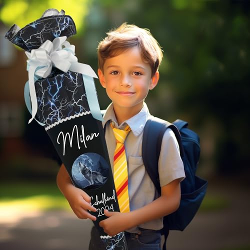 Generisch Schultüte 70 cm passend zum Schulranzen School Moo Timeless Air Felix Wolf für Jungen zum Schulanfang Generisch Schultüte 70 cm passend zum Schulranzen School Moo Timeless Air Felix Wolf für Jungen zum Schulanfang von Generisch